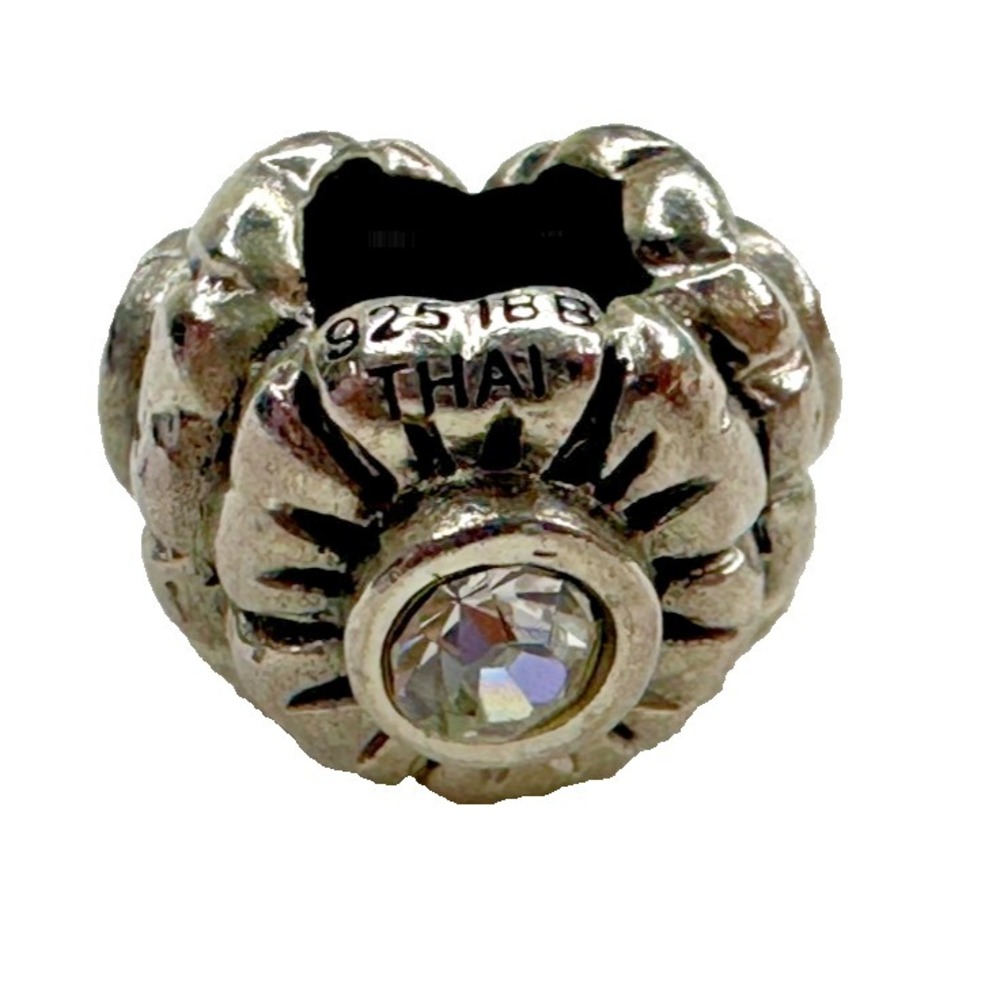 Sterling Silver Flower Birthday April Sterling Silver Signed IBB THAI 925